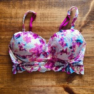PINK Lace Bralette S